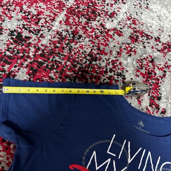 Sz 2XL Disney Official Merch Navy Blue Living My Best Disney Life Men's Shirt - Picture 9 of 12
